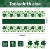 3 Pack St Patricks Day Decorations,St Patricks Day Table Cloths for Rectangle Tables,54" x 108" Disposable Plastic Tablecloths for St. Patrick's Day