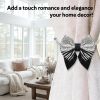 2 Pack Rope Bow Curtain Tiebacks | 2026 Upgrade Simple Elegant Strong Magnetic Curtain Holdbacks | Accessories Drapes Tie Backs Wall Decoration for Ho
