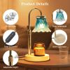 Fragrance Candle Warmer Lamp, Electric Candle Warmer with Timer & Dimmer, Mom Christmas Birthday Gifts for Women
