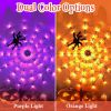 Halloween Spider Web Light - 3.28ft Diameter, 70 LEDs, 8 Modes, 10 Brightness Levels - Battery Powered