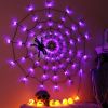 Halloween Spider Web Light - 3.28ft Diameter, 70 LEDs, 8 Modes, 10 Brightness Levels - Battery Powered