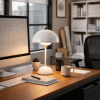 Modern Mushroom Table Lamp, USB Rechargeable Bedside Lamp with 3 Color Temperatures, Dimmable Touch Control Night Light for Bedroom, Living Room, Desk