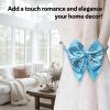 2 Pack Rope Bow Curtain Tiebacks | 2026 Upgrade Simple Elegant Strong Magnetic Curtain Holdbacks | Accessories Drapes Tie Backs Wall Decoration for Ho