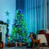 Pre-lit Artificial Hinged Christmas Tree with APP Controlled LED Lights