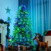 Pre-lit Artificial Hinged Christmas Tree with APP Controlled LED Lights