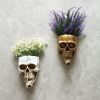 Wall Planter for Indoor Outdoor Plants, Hanging Skull Vase Unique Face Flower Pot Head Planters