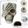 Wall Planter for Indoor Outdoor Plants, Hanging Skull Vase Unique Face Flower Pot Head Planters