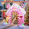 7 FT Christmas Inflatable Gingerbread House Archway Decoration