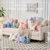 Bowknot Throw Pillows Bow Decorative Pillow Aesthetic Home Decor Knot Plush Pillows Soft Seat Cushions Cute Throw Pillow for Couch Bow Room Decor