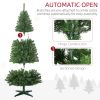 Pre-lit Artificial Christmas Tree Holiday Décor with Branches, Warm White or Colorful LED Lights, Auto Open