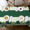3 Pack St Patricks Day Decorations,St Patricks Day Table Cloths for Rectangle Tables,54" x 108" Disposable Plastic Tablecloths for St. Patrick's Day