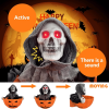Halloween Candy Bowl, Halloween Decorations Animated Skeleton Candy Dish with Motion Activated