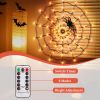 Halloween Spider Web Light - 3.28ft Diameter, 70 LEDs, 8 Modes, 10 Brightness Levels - Battery Powered