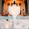 Hanging Ghost, Halloween Decorations Outdoor/Indoor-3Pcs Ghost Decor with Light, Halloween Ornaments, Hallowee n Decor for Tree, Yard, Window, Garden