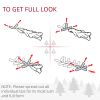 Prelit Christmas Tree Douglas Fir Artificial Christmas Tree with Realistic Branches, Warm White LED Lights
