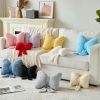 Bow Pillow, Decorative Bow Pillows with Soft Plush for Couch Bed, Bow Shaped Throw Pillow Room Decor for Bedroom