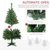 Pre-lit Artificial Christmas Tree Holiday Décor with Branches, Warm White or Colorful LED Lights, Auto Open