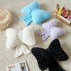 Bow Pillow, Decorative Bow Pillows with Soft Plush for Couch Bed, Bow Shaped Throw Pillow Room Decor for Bedroom