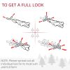 Prelit Christmas Tree Douglas Fir Artificial Christmas Tree with Realistic Branches, Warm White LED Lights